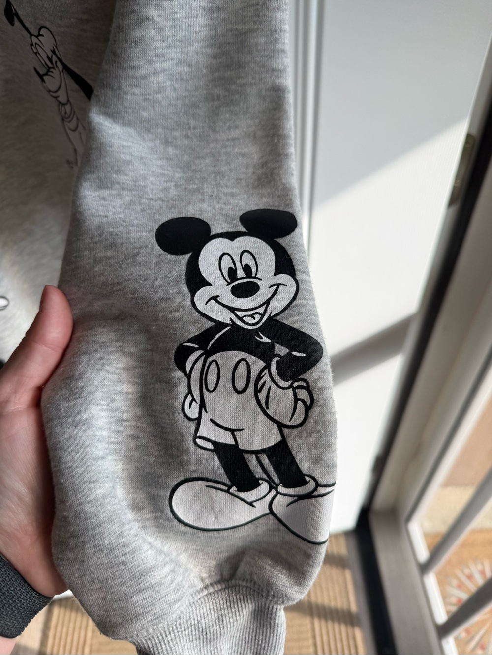 Disney Grey Crewneck Sweatshirt with Mickey & Friends Graphics - Picture 5 of 5